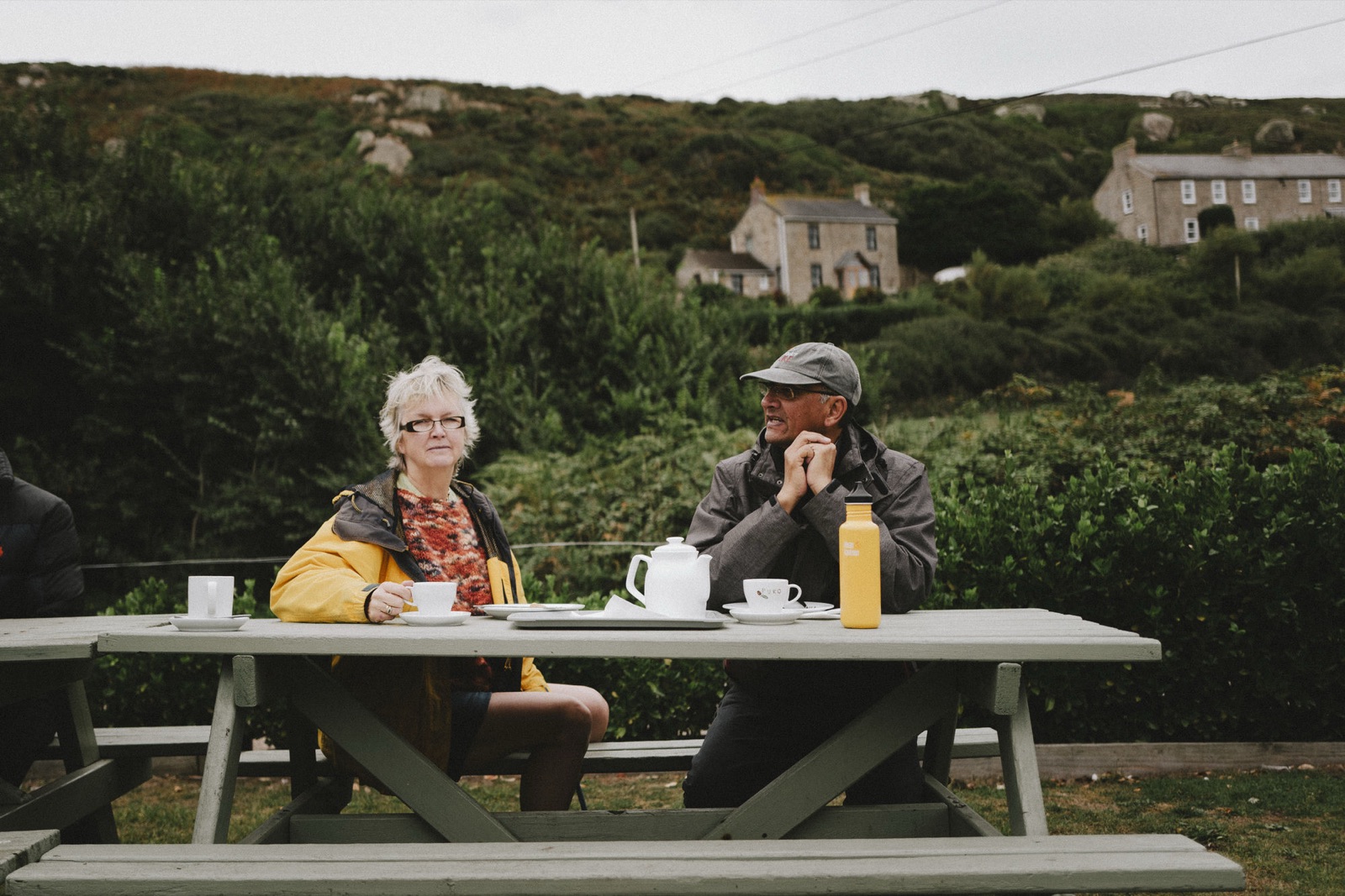 Tea on the coast path, Cornwall